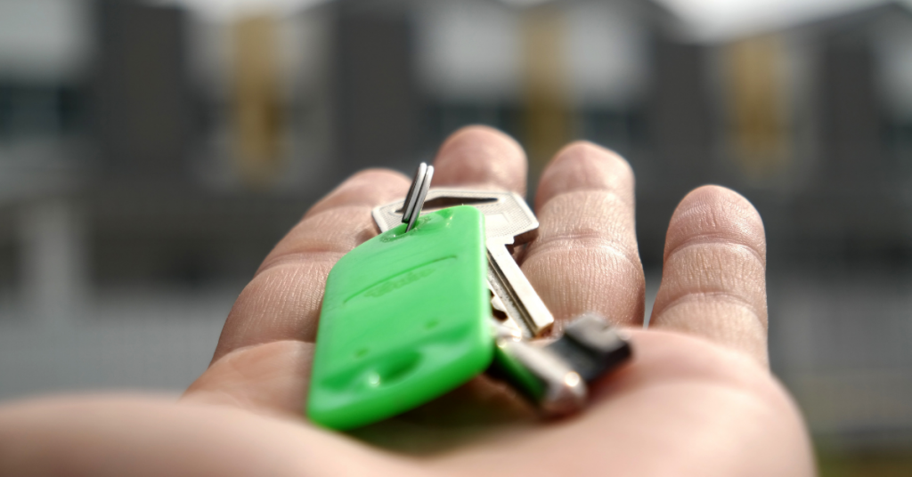 home keys in hand